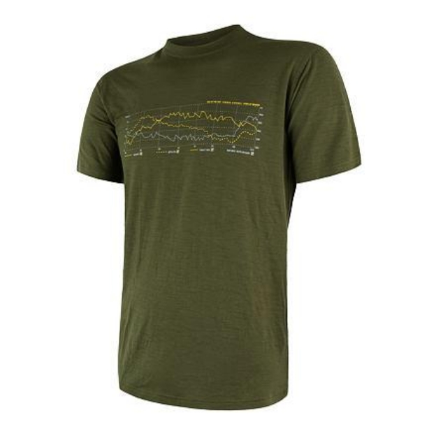 Obrázok z SENSOR MERINO ACTIVE TRACK pánske tričko kr.rukáv safari