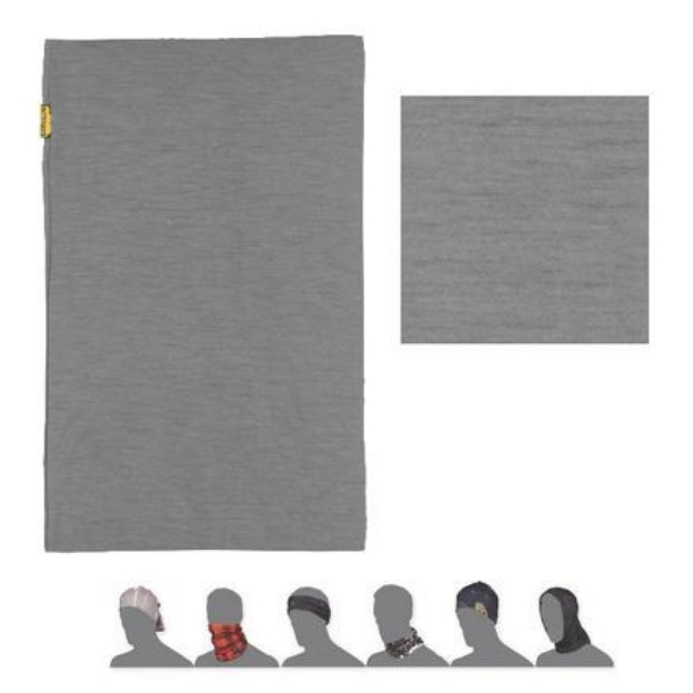Obrázok z SENSOR TUBE MERINO WOOL šatka multifunkčná šedá