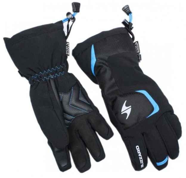 Obrázok z lyžiarske rukavice BLIZZARD Reflex junior ski gloves, black / blue