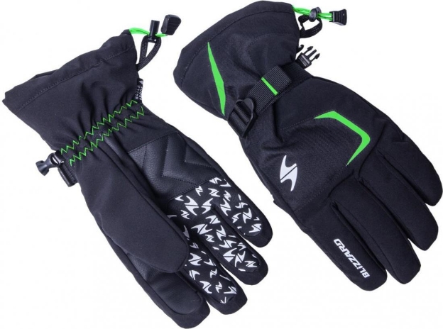 Obrázok z lyžiarske rukavice BLIZZARD Reflex ski gloves, black / green