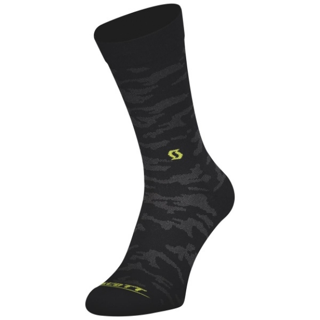 Obrázok z Scott Sock Trail Camo Crew Blck / sul yel