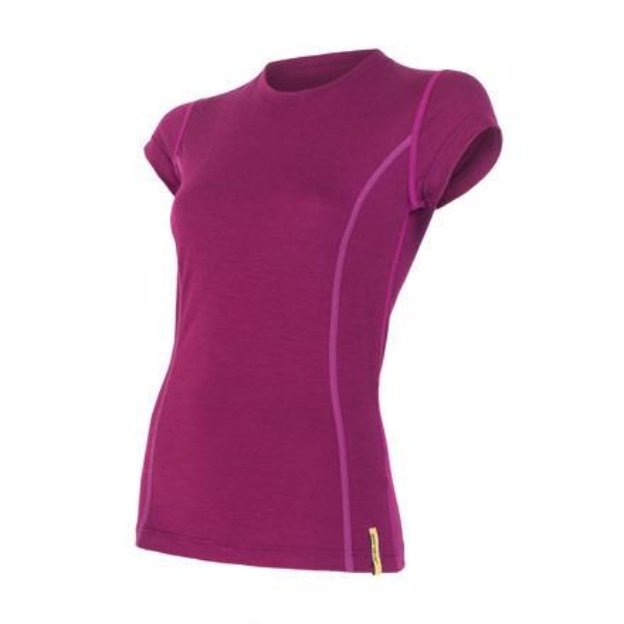 Obrázok z SENSOR MERINO ACTIVE dámske tričko kr.rukáv lilla