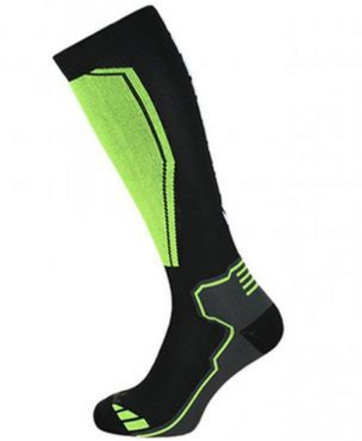 Obrázok z ponožky Blizzard Compress 85 ski socks čierna / zelená