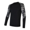 Obrázok z SENSOR MERINO IMPRESS pánske tričko dl.rukáv čierna/honeycomb