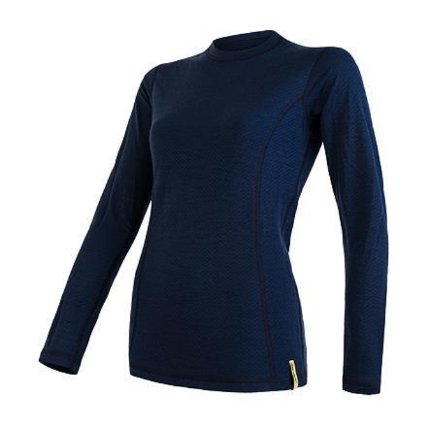 Obrázok z SENSOR MERINO DF dámske tričko dl.rukáv deep blu