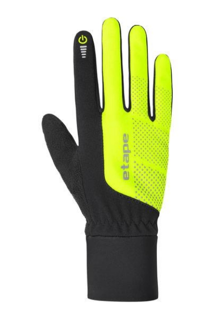 Obrázok z Rukavice Skin WS +, čierna / žltá fluo
