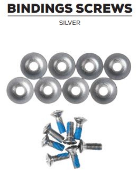 Obrázok z Šrouby ke snowboardovému vázání GRAVITY BINDING SCREWS Silver 18/19