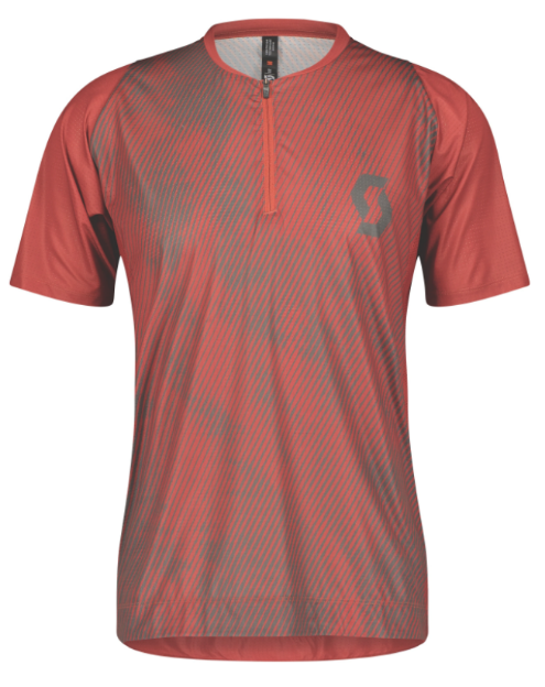 Obrázok z Scott Shirt mens Trail Vertic Zip SS red/grey 2022