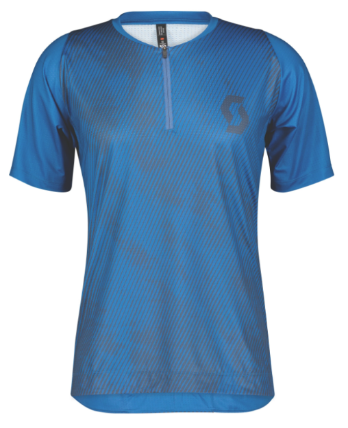 Obrázok z Scott Shirt mens Trail Vertic Zip SS blue 2022