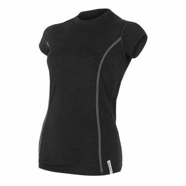 Obrázok z SENSOR MERINO ACTIVE dámske tričko kr.rukáv čierna