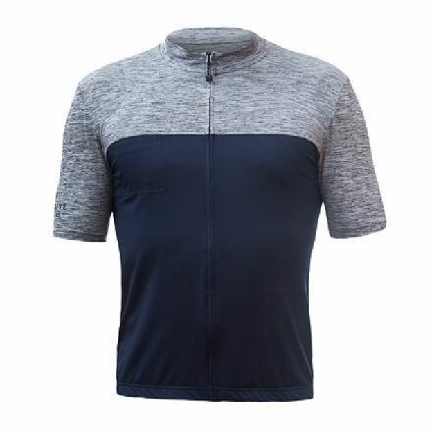 Obrázok z SENSOR CYKLO MOTION pánsky dres kr.rukáv celozips deep blue/sivá