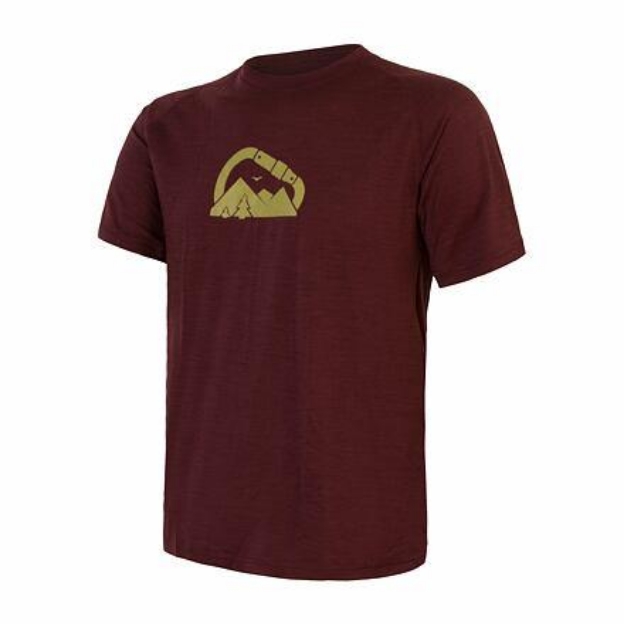 Obrázok z SENSOR MERINO AIR PT SUMMIT pánske tričko kr.rukáv port red