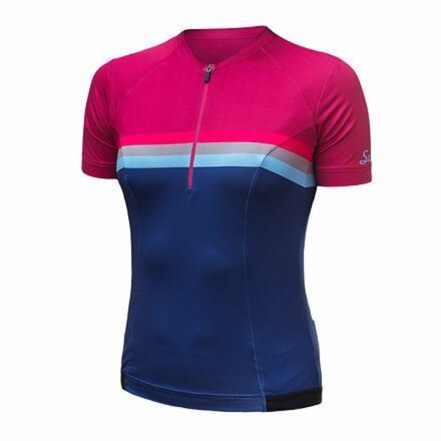 Obrázok z SENSOR CYKLO TOUR dámsky dres kr.rukáv lilla stripes