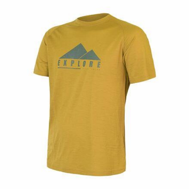 Obrázok z SENSOR MERINO AIR PT EXPLORE pánske tričko kr.rukáv mustard