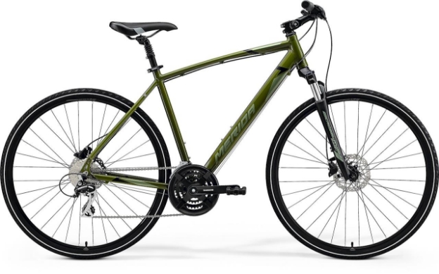 Obrázok z MERIDA CROSSWAY 20-D Moss Green (Silver-Green/Black)