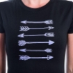 Obrázok z SENSOR MERINO ACTIVE ARROWS dámske tričko kr.rukáv čierna