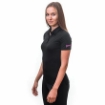 Obrázok z SENSOR MERINO ACTIVE POLO dámske tričko kr.rukáv čierna