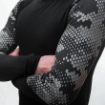 Obrázok z SENSOR MERINO IMPRESS pánske tričko dl.rukáv čierna/honeycomb