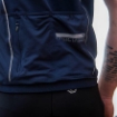 Obrázok z SENSOR CYKLO MOTION pánsky dres kr.rukáv celozips deep blue/sivá