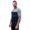 Obrázok z SENSOR CYKLO MOTION pánsky dres kr.rukáv celozips deep blue/sivá