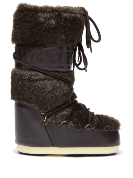 Obrázok z topánky MOON BOOT ICON FAUX FUR, 004 brown