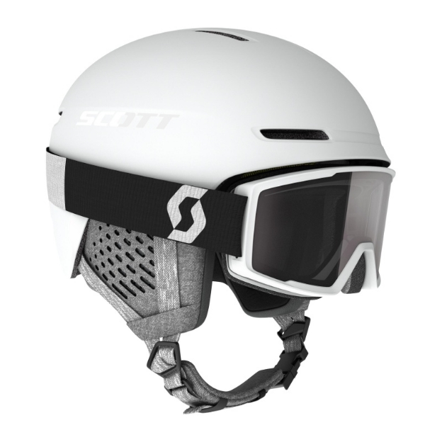 Obrázok z Scott Combo Helmet Track + Goggle Factor Pro white