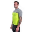 Obrázok z SENSOR CYKLO MOTION pánsky dres kr.rukáv celozips neon yellow/sivá
