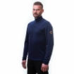 Obrázok z SENSOR MERINO UPPER pánska mikina krátky zips deep blue