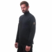 Obrázok z SENSOR MERINO UPPER pánska mikina krátky zips čierna