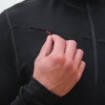 Obrázok z SENSOR MERINO UPPER pánska mikina krátky zips čierna
