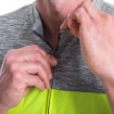 Obrázok z SENSOR CYKLO MOTION pánsky dres kr.rukáv celozips neon yellow/sivá