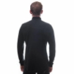 Obrázok z SENSOR MERINO UPPER pánska mikina krátky zips čierna