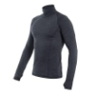 Obrázok z SENSOR MERINO BOLD pánske tričko dl.rukáv roll neck anthracite gray