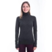 Obrázok z SENSOR MERINO BOLD dámske tričko dl.rukáv roll neck anthracite gray
