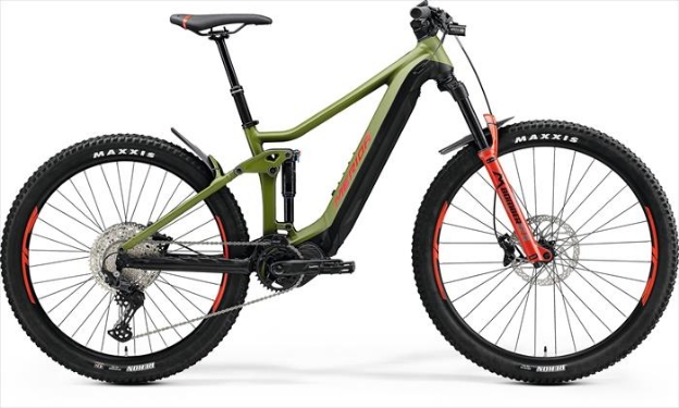 Obrázok z MERIDA eONE-FORTY 500 2023 Matt Green/Black(Race Red)