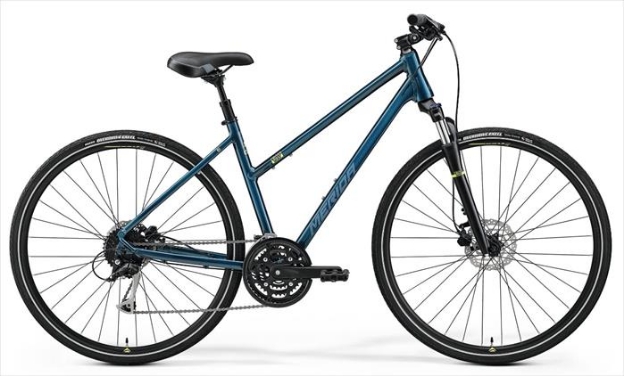 Obrázok z MERIDA CROSSWAY 100 2023 Teal-Blue(Silver-Blue/Lime) W