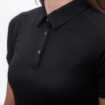Obrázok z SENSOR MERINO ACTIVE POLO dámske tričko kr.rukáv čierna