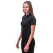 Obrázok z SENSOR MERINO ACTIVE POLO dámske tričko kr.rukáv čierna