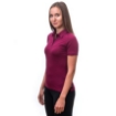 Obrázok z SENSOR MERINO ACTIVE POLO dámske tričko kr.rukáv lilla