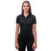 Obrázok z SENSOR MERINO ACTIVE POLO dámske tričko kr.rukáv čierna