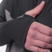 Obrázok z SENSOR COOLMAX THERMO pánska mikina s kapucňou celoprepínací oceľovo šedá/čierna