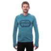 Obrázok z SENSOR MERINO UPPER OUTDOORS pánska mikina s kapucňou klokanka mätovo modrá