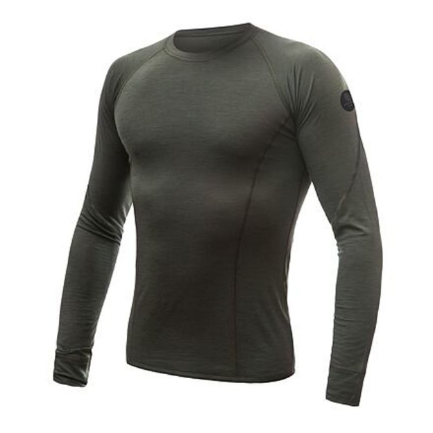 Obrázok z SENSOR MERINO AIR pánske tričko s dlhým rukávom olivovo zelené
