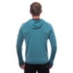 Obrázok z SENSOR MERINO UPPER OUTDOORS pánska mikina s kapucňou klokanka mätovo modrá