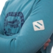 Obrázok z SENSOR MERINO UPPER OUTDOORS pánska mikina s kapucňou klokanka mätovo modrá