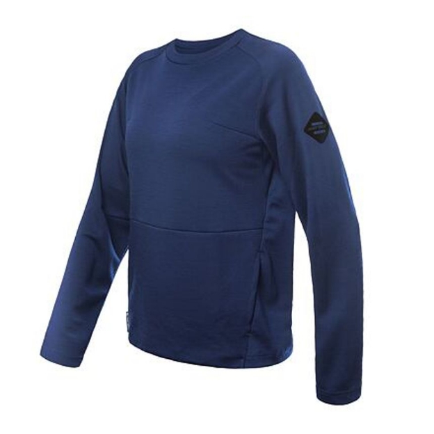 Obrázok z SENSOR MERINO UPPER traveller dámska mikina tmavomodrá