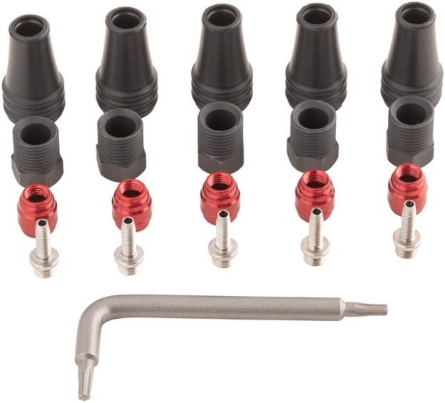Obrázok z SRAM HOSE FITTING KIT DISC BRAKE QTY 5-SJ SN