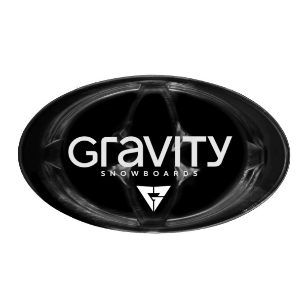 Obrázok z Grip GRAVITY LOGO Mat Black/White