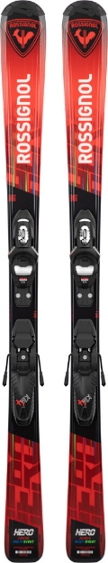 Obrázok z Rossignol HERO JR 100-140 KID-X + KID 4 GW B76 BLACK/RANJY02+FCKKK01