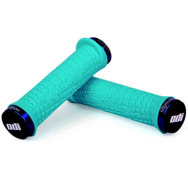 Obrázok z Gripy MTB ODI Troy Lee Designs Lock-On bonus pack Aqua
